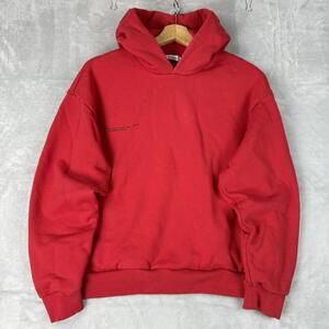 Pangaia Red Organic Cotton Hoodie Minimalist Mens XS Fleece Recycled Designer